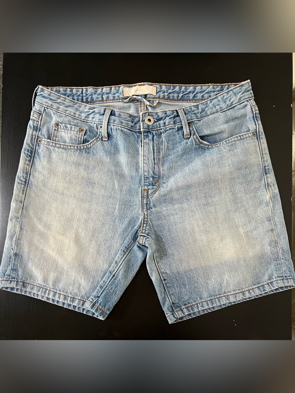 Levi's Light Blue Washed Denim Shorts